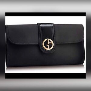 GIORGIO ARMANI PARFUMS BLACK CLUTCH | PURSE